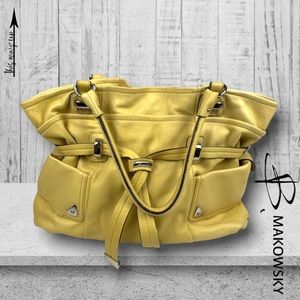 B. MAKOWSKY Eden Shopper Butterscotch Handbag